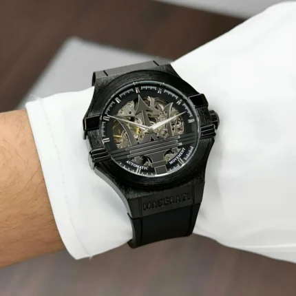 Maserati Black Potenza Automatic First Copy Watch