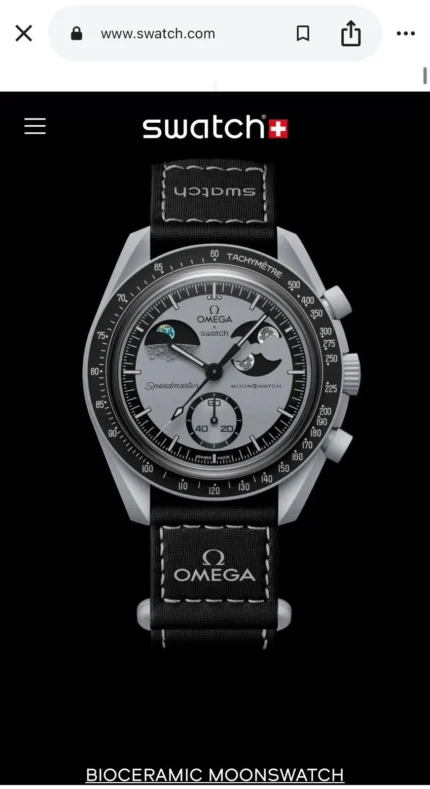Omega Omega x Swatch black First Copy Watch
