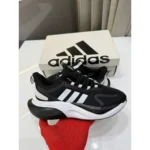 Adidas Adiwear Alpha Bounce Black White Shoes For Men (LAB133) - Image 2