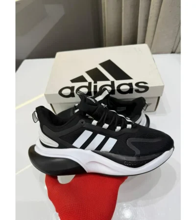 Adidas Adiwear Alpha Bounce Black White Shoes For Men (LAB133) - Image 2