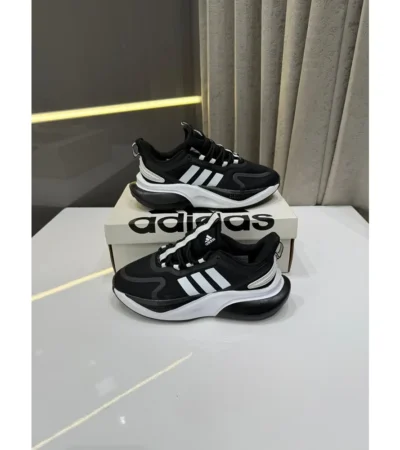 Adidas Adiwear Alpha Bounce Black White Shoes For Men (LAB133)