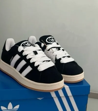 Adidas Campus Black Shoes For Men (HS50) - Image 2