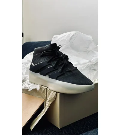 Adidas Fear Of God High Black Shoes For Men (SZ49) - Image 2