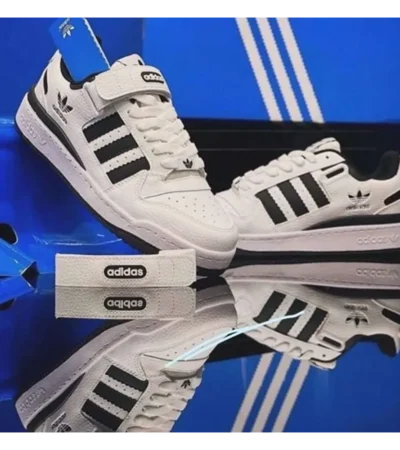 Adidas Forum Low White Black Shoes For Men (HS82) - Image 2