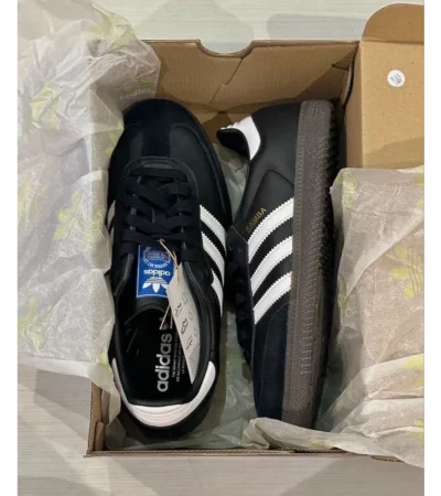 Adidas Samba Black Gum Shoes For Men (LAZ310) - Image 2