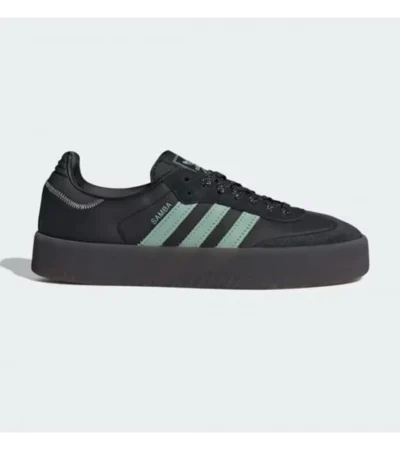 Adidas Samba Core Black Hazy Green Carbon Men Shoes (FT638)