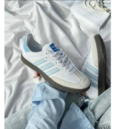 Adidas Samba Halo Blue Shoes For Men (LAB1731) - Image 2