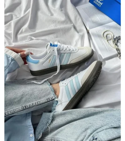 Adidas Samba Halo Blue Shoes For Men (LAB1731)
