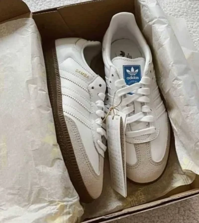 Adidas Samba Platinum White Shoes For Men (SL470) - Image 2