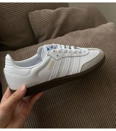 Adidas Samba Platinum White Shoes For Men (SL470)