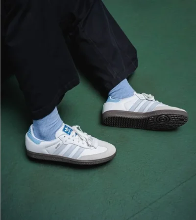 Adidas Samba Sky Blue Shoes For Men (SL106) - Image 2