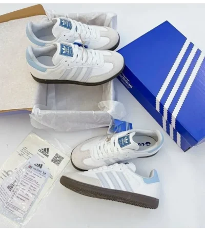 Adidas Samba Sky Blue Shoes For Men (SL106)