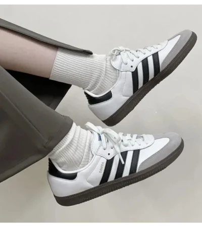 Adidas Samba White Black Shoes For Men (BOT504)
