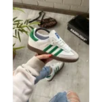 Adidas Samba White Green Shoes For Men (SF21) - Image 2