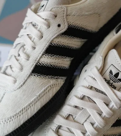 Adidas Samba Wonder White Black Shoes For Men (BOT95) - Image 2