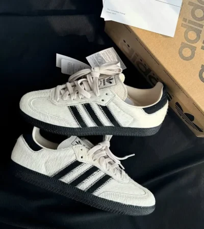 Adidas Samba Wonder White Black Shoes For Men (BOT95)