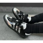Adidas Samba X Atmos Tuxede Silver Black Shoes For Men (LAB143) - Image 3