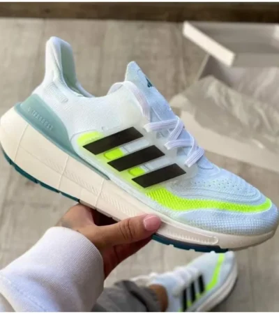 Adidas Ultraboost Blanca Azul Verde Men Shoes (FT571)