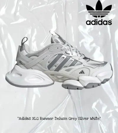 Adidas Xlg Runner Deluxe Grey Silver White Shoes For Men (LAB1736) - Image 2