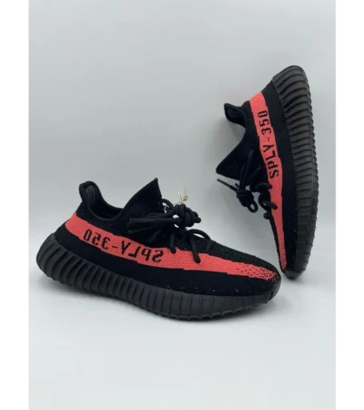 Adidas Yeezy 350 Black Red Shoes For Men (BOT518)