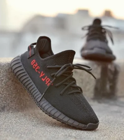 Adidas Yeezy 350 Core Bred Men Shoes (FT618)