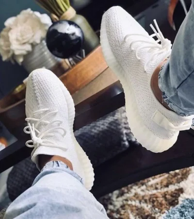 Adidas Yeezy 350 Full White Shoes For Men (SF40) - Image 2