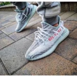 Adidas Yeezy 350 V2 Blue Tint Shoes For Men (SZ34) - Image 2