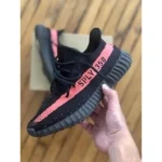 Adidas Yeezy 350 V2 Core Black Red Men Shoes (FT557) - Image 2