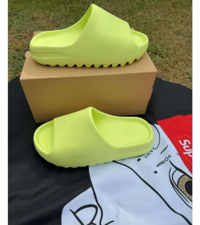 Adidas Yeezy Slide Glow Green For Men (LAZ425)