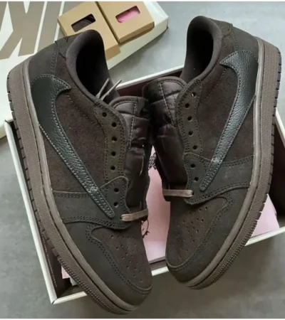 Air Jordan 1 Low Travis Scott Velvet Brown Shoes For Men (LAB1735) - Image 2