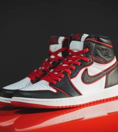 Air Jordan Retro 1 Bloodline Semi UA Men Shoes (FT610) - Image 2