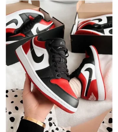 Air Jordan Retro 1 Low Bred Shoes For Men (SZ28) - Image 2