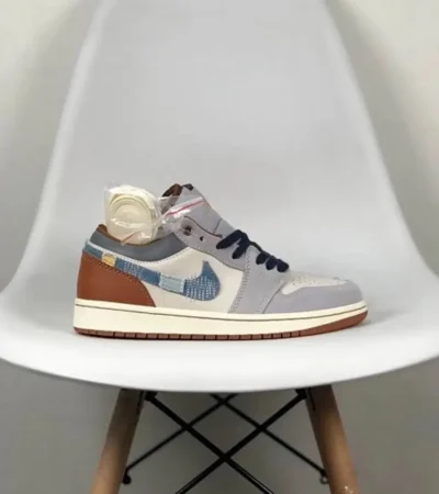 Air Jordan Retro 1 Low Repaired Denim Shoes For Men (SF62)
