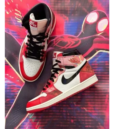 Air Jordan Retro 1 Spider-Verse Shoes For Men (SF76) - Image 2