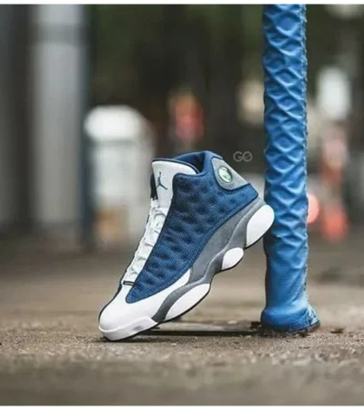Air Jordan Retro 13 Blue Flint Shoes For Men (BOT2228) - Image 2