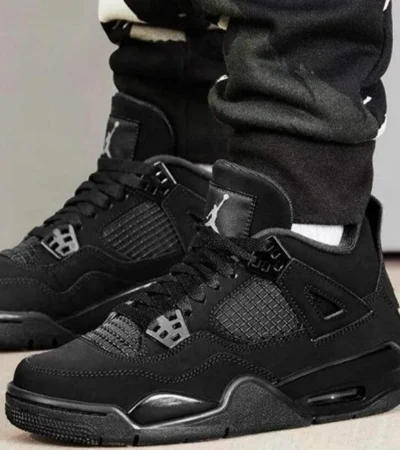 Air Jordan Retro 4 Black Cat Shoes For Men (SF30) - Image 2