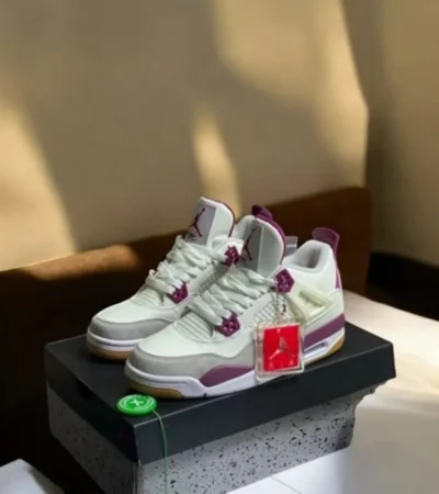 Air Jordan Retro 4 Fantasy Purple Men Shoes (FT523) - Image 2