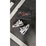 Air Jordan Retro 4 Military Black For Mens Semi UA Men Shoes (FT535) - Image 2