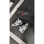 Air Jordan Retro 4 Military Black Shoes For Men (SZ26) - Image 2