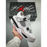 Air Jordan Retro 4 Military Black Shoes For Men (SZ26) - Image 3