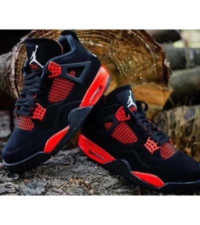Air Jordan Retro 4 Red Thunder Shoes For Men (BSF90)