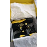 Air Jordan Retro 4 Thunder black yellow Shoes For Men (SF61) - Image 2
