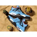 Air Jordan Retro 4 Travis Scott Cactus Jack Shoes For Men (BSF107) - Image 4