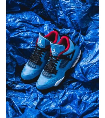 Air Jordan Retro 4 Travis Scott Cactus Jack Shoes For Men (BSF107)