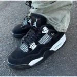 Air Jordan Retro 4 White Thunder Shoes For Men (LAB130) - Image 2
