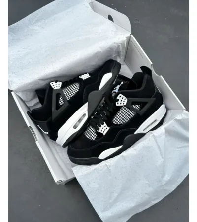 Air Jordan Retro 4 White Thunder Shoes For Men (LAB130)