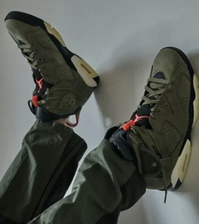 Air Jordan Retro 6 Travis Scott X Cactus Shoes For Men (SW1225) - Image 2