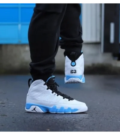 Air Jordan Retro 9 Power Blue Men Shoes (FT450)