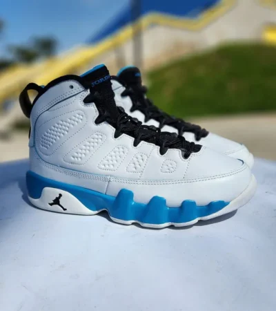 Air Jordan Retro 9 Power Blue Shoes For Men (SZ90) - Image 2