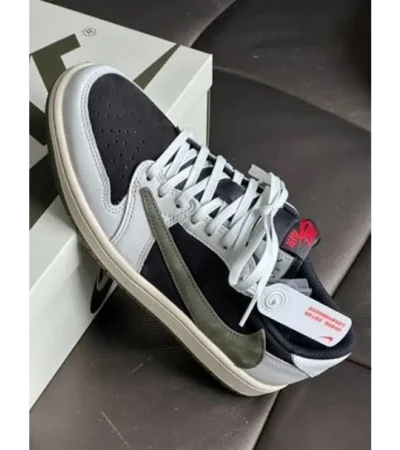 Air Jordan Travis Scott Olive Green Shoes For Men (HS27)